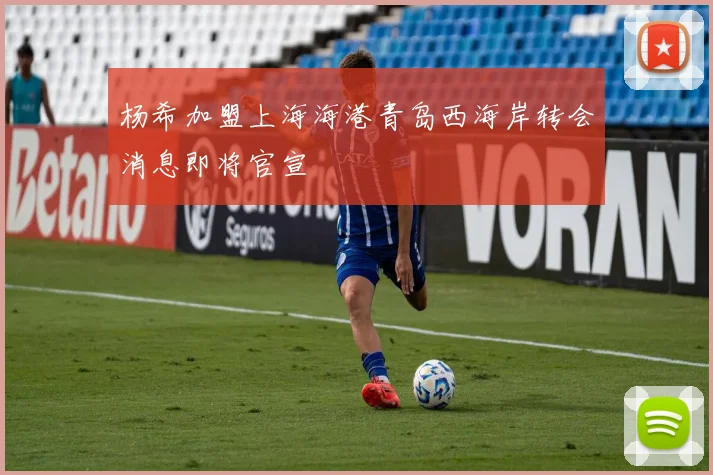 杨希加盟上海海港青岛西海岸转会消息即将官宣